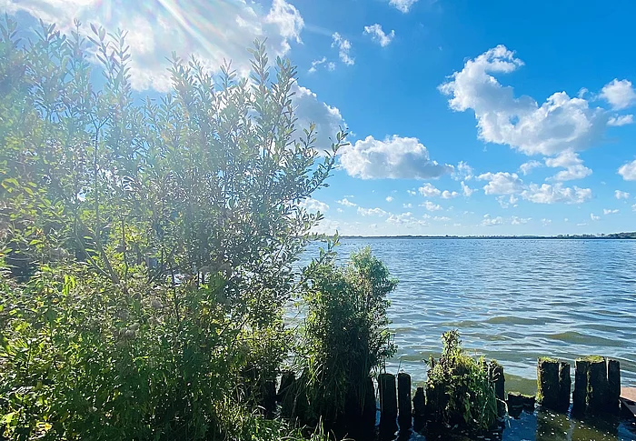 Der Hohner See mit Sonnenschein